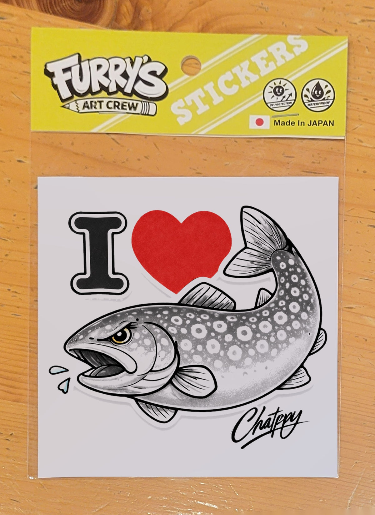 I LOVE TROUT SPOTTED